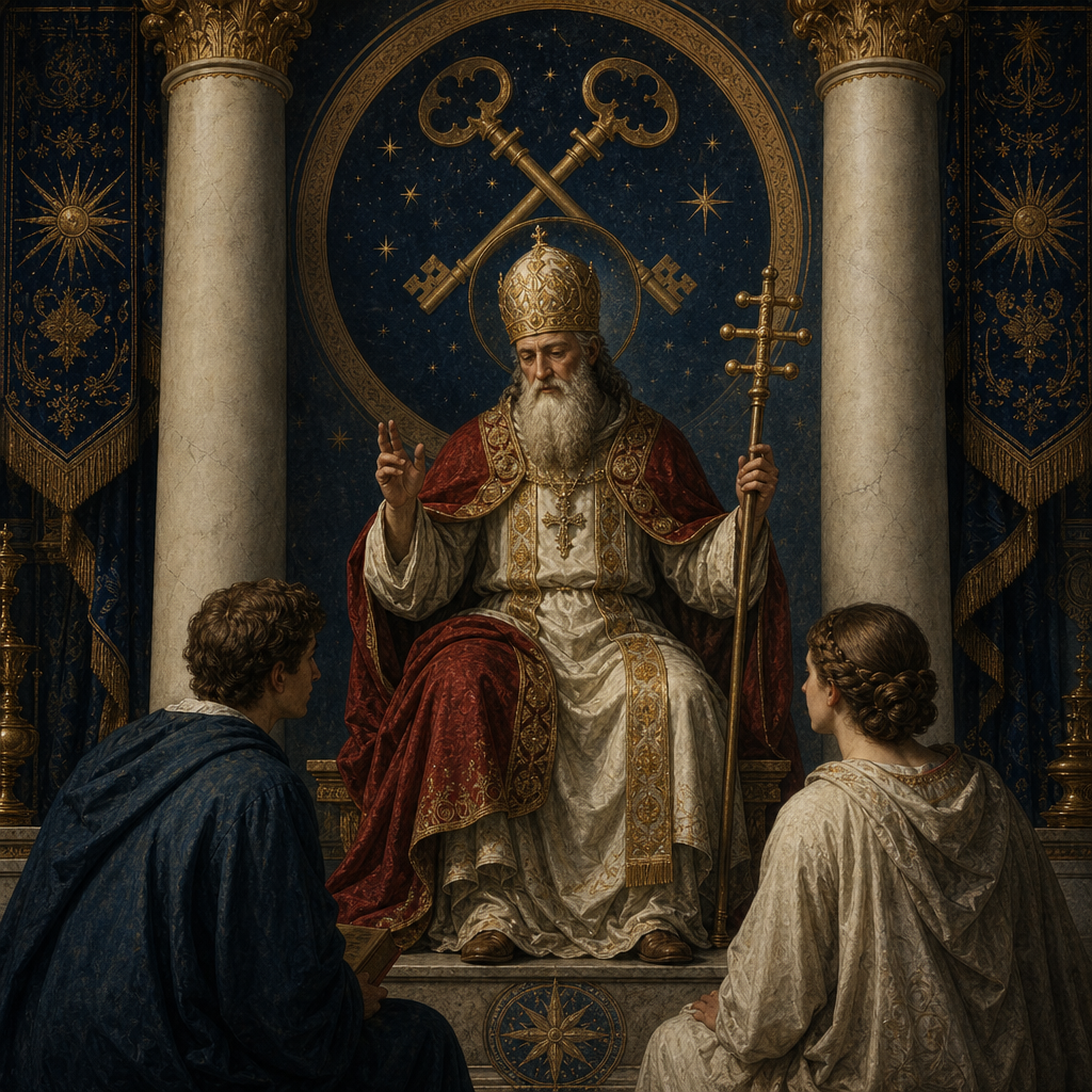 The Hierophant Tarot card symbolizing tradition, beliefs, mentorship, and spiritual guidance